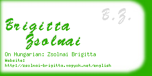 brigitta zsolnai business card